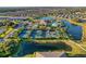 Aerial view of community amenities including tennis courts at 5255 Cicerone St, Sarasota, FL 34238