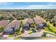 Aerial view of three homes with preserve views at 5255 Cicerone St, Sarasota, FL 34238