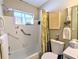 Bathroom with shower/tub, toilet and vanity at 5918 Palm Ln # C33, Bradenton, FL 34207