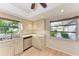 Kitchen with stainless steel appliances and light wood cabinets at 6009 Bonaventure Pl, Sarasota, FL 34243