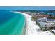 Aerial view of beach and coastline at 6312 Midnight Pass Rd # 301S, Sarasota, FL 34242