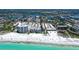 Aerial view of community and beach at 6312 Midnight Pass Rd # 301S, Sarasota, FL 34242