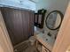 Clean bathroom featuring a shower/tub combo and updated vanity at 7561 120Th Ave, Largo, FL 33773