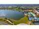 Community features a lake, clubhouse, and resort-style pool at 7590 Summerland Cv, Bradenton, FL 34202