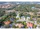 Aerial view showing home's location in a desirable neighborhood at 8624 Woodbriar Dr, Sarasota, FL 34238