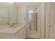 Bathroom featuring updated vanity and cabinets at 9397 Midnight Pass Rd # 603, Sarasota, FL 34242