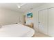 Main bedroom with a queen-size bed and closet at 115 Los Cedros Dr, Anna Maria, FL 34216
