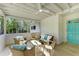 Relaxing screened porch with seating area, creating a tranquil outdoor space at 115 Los Cedros Dr, Anna Maria, FL 34216