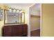 Bathroom with granite vanity, and a large mirror at 123 Pinehurst Dr, Bradenton, FL 34210