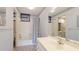 Bathroom with tub and vanity at 123 Pinehurst Dr, Bradenton, FL 34210