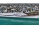 Aerial shot of a charming beach house, near the beach and beautiful ocean at 126/128 Avenida Veneccia, Sarasota, FL 34242