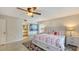 Comfortable main bedroom featuring a queen size bed and an ensuite bathroom at 126/128 Avenida Veneccia, Sarasota, FL 34242