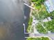 Aerial view of Fort Hamer boat ramp and dock at 13207 49Th E Ln, Parrish, FL 34219