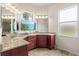 Bathroom features double vanity and granite countertops at 13207 49Th E Ln, Parrish, FL 34219