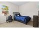 Bedroom with a double bed, desk and chair at 13207 49Th E Ln, Parrish, FL 34219