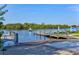 Boat ramp and dock access leading to calm river at 13207 49Th E Ln, Parrish, FL 34219