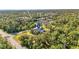 Aerial view highlighting a house's location in a quiet neighborhood at 17402 Billiar Ave, Port Charlotte, FL 33948