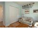 Bedroom with light walls, hardwood floors and built-in closet at 1929 24Th Street W Cir, Palmetto, FL 34221