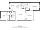 Floor plan showing a 1163 sq ft home with 2 bedrooms and 2 baths at 2321 Beneva Ter # 2288, Sarasota, FL 34232