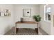 Bright home office with a wood desk and built-in shelving at 2350 Via Venice, Punta Gorda, FL 33950