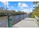 View of the waterfront from the private dock at 2500 Jamaica St, Sarasota, FL 34231