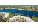 Aerial view of community near water, featuring buildings and parking at 307 Timberlake Dr # 307, Bradenton, FL 34210