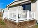 White vinyl deck with a view of the surrounding area at 3214 Pink Oak Ter, Sarasota, FL 34237