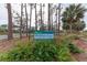 Blackburn Point Park sign with address and county information at 362 Pine Run Dr, Osprey, FL 34229