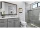 Modern bathroom with walk-in shower and vanity at 4022 Mayors Ct, Sarasota, FL 34240