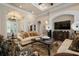 Living area with high ceilings and a neutral color scheme at 4022 Mayors Ct, Sarasota, FL 34240