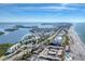 Aerial view of waterfront condo community, highlighting building location and amenities at 4500 Gulf Of Mexico Dr # 305, Longboat Key, FL 34228