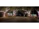 Night view of lit entrance to Myakka Valley Ranches at 4939 Myakka Valley Trl, Sarasota, FL 34241