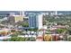 Stunning aerial view of the building showcasing the neighborhood's vibrant architecture and lush greenery at 505 S Orange Ave # 501, Sarasota, FL 34236