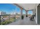 Large condo balcony offers great city views and a perfect outdoor living space at 505 S Orange Ave # 501, Sarasota, FL 34236