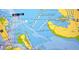 Waterway map showing location and nearby channels at 5303 Coral Blvd, Bradenton, FL 34210