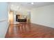 Bright kitchen features an island, stainless steel appliances, and ample cabinetry at 5807 Garden Lakes Fern # 5807, Bradenton, FL 34203