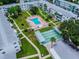 Community overview showcasing pool, shuffleboard, and building layout at 5904 17Th W St # C34, Bradenton, FL 34207
