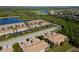 Aerial view of community near the water at 7315 River Hammock Dr # 206, Bradenton, FL 34212