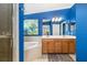 Bathroom with soaking tub, double vanity, and walk-in shower at 7315 River Hammock Dr # 206, Bradenton, FL 34212