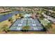 Community pickleball courts with surrounding landscape at 7315 River Hammock Dr # 206, Bradenton, FL 34212