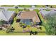 Aerial view showing home with pool and fenced backyard at 7518 Paspalum, Punta Gorda, FL 33955