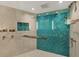 Stylish bathroom with large tiled shower, granite accents, and modern fixtures at 775 Longboat Club Rd # 902, Longboat Key, FL 34228
