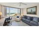 Inviting living room with ocean views, comfortable seating, and a bright and airy atmosphere at 775 Longboat Club Rd # 902, Longboat Key, FL 34228