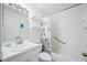 Clean bathroom with shower/tub combo and white vanity at 8335 Glenrose Way # 1513, Sarasota, FL 34238