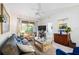 Bright living room with access to patio and plenty of natural light at 8335 Glenrose Way # 1513, Sarasota, FL 34238