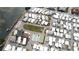 Aerial view of the community featuring the pool, shuffleboard and the surrounding neighborhood at 2601 Gulf N Dr # 613, Bradenton Beach, FL 34217