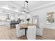 Dining room showcasing an open layout, and a view into the spacious kitchen at 10120 Carnoustie Pl, Bradenton, FL 34211