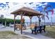 Relaxing gazebo with swings and benches at 10315 Cortez W Rd # 58-3, Bradenton, FL 34210