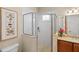 Bathroom with shower, toilet and vanity at 110 Asti Ct, North Venice, FL 34275