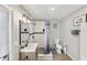 This bright bathroom features a tile shower and modern fixtures at 1259 39Th St, Sarasota, FL 34234